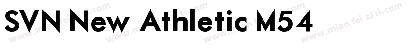 SVN New Athletic M54字体转换